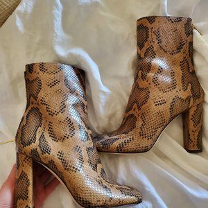 PARIS TEXAS SQUARE TOE PYTHON BOOTS